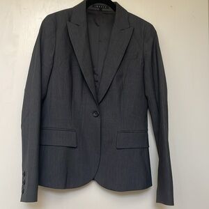 THEORY Charcoal Suit Set | Size 4
